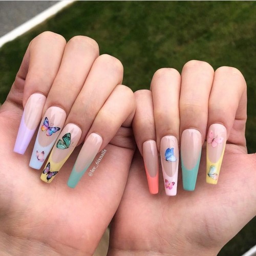 Butterfly Nails Archives Best Acrylic Nails Ombre Nails Nail Art Designs Lipsticks Luckily, there's a ton of spring nail designs on instagram, too. the best acrylic nails