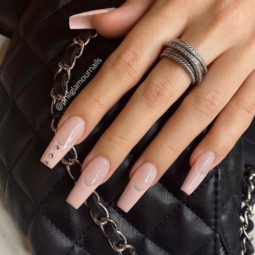 Nude Nails That Re Elegant And Timeless Light Pink Tip Neutral Nails