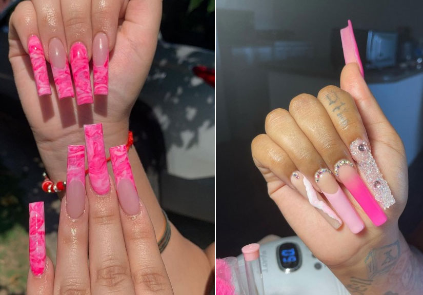 Featured image of post View 12 Neon Pink Ombre Acrylic Nails