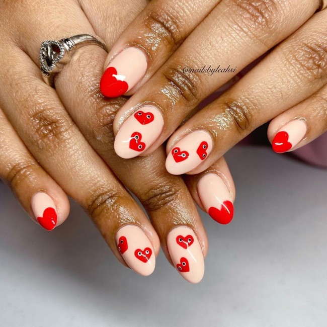 comme des garcons heart nails