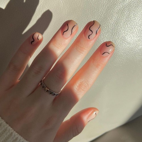 Minimalist abstract nails