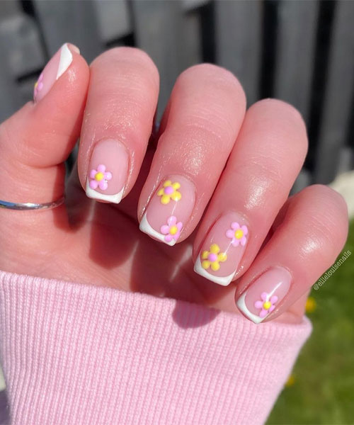 Frenchies with a 90’s floral twist