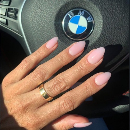 sheer baby pink nails, almond shaped baby pink nails, baby pink nails almond, baby pink nails with design, simple baby pink nails, baby pink acrylic nails, pastel pink nails, soft pink nails, baby pink nails coffin, simple baby pink nail polish