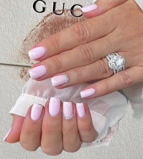 11 Simple Baby Pink Nails That're So Trendy | Natural Nail Ideas