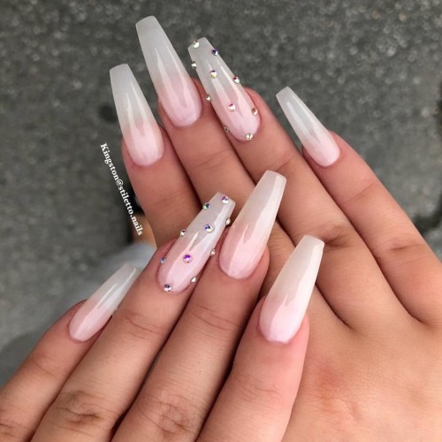 Ballerina Ombre Pink Nails