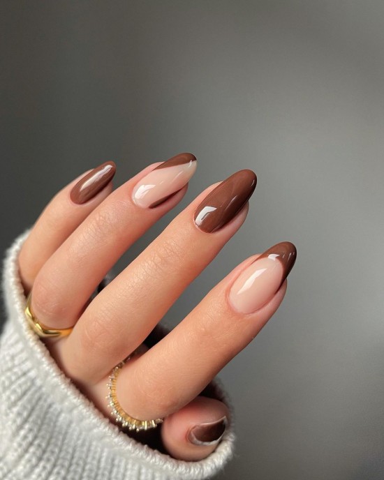 brown nails, fall nails brown, fall nail art designs, brown nails 2021, fall nail color ideas 2021, brown nail art design