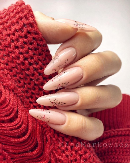 Holy Minimalist Festive Nails — Christmas Nails Designs