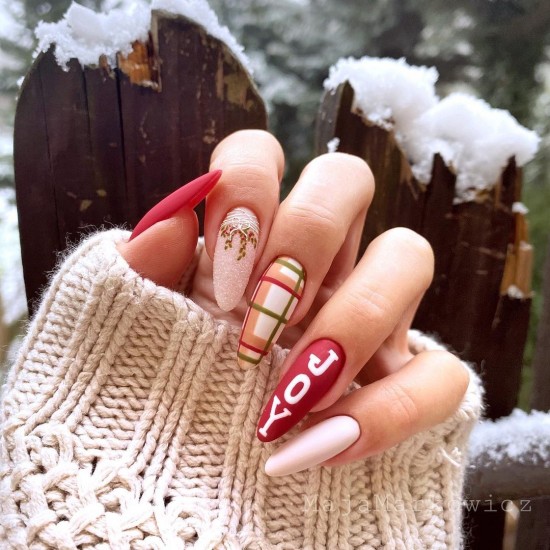 Mix and Match Festive Nails — Christmas Nails Designs