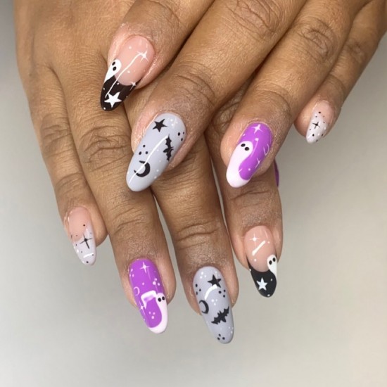 Mix and Match Halloween Nails