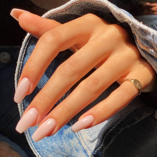 simple nails, pretty natural nails, ballerina nails, nude nails, simple nude pink nails