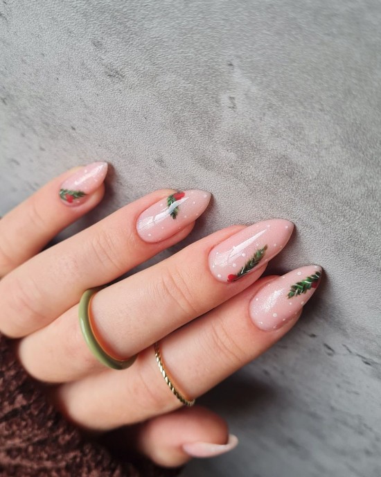 23 Charming Christmas & Holiday Nails — Snowy and Dainty Holiday Nails