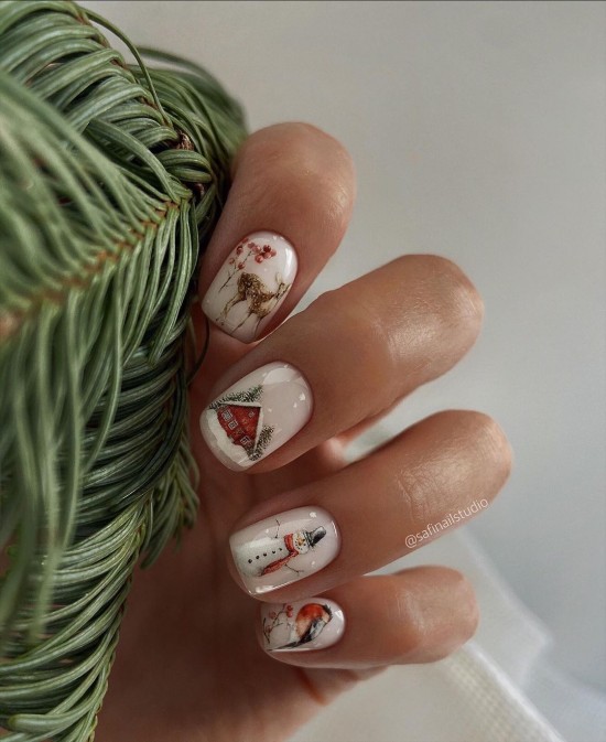 28 Pretty Festive Christmas Nail Art Ideas — Christmas Vibe Nails