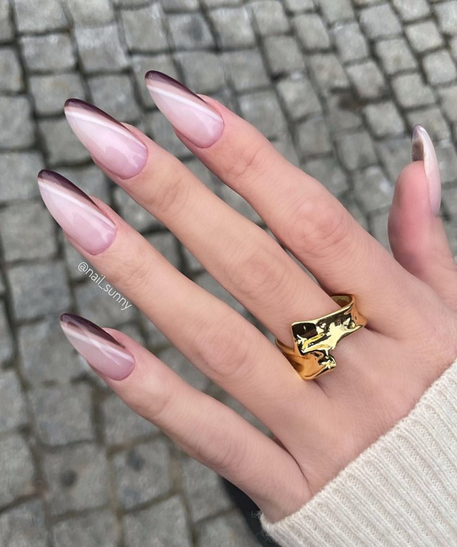 Neutral Nails For a Classic Look To Wear in 2022 — Brown Side French Neutral Nails