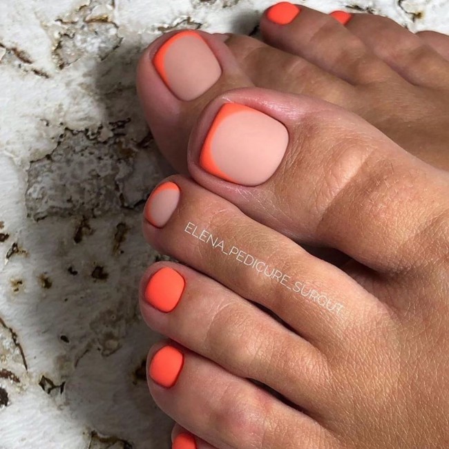 100 Pedicure Colors &  Design Ideas — 73