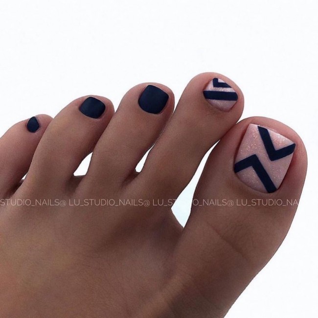 100 Pedicure Colors & Design Ideas — 42