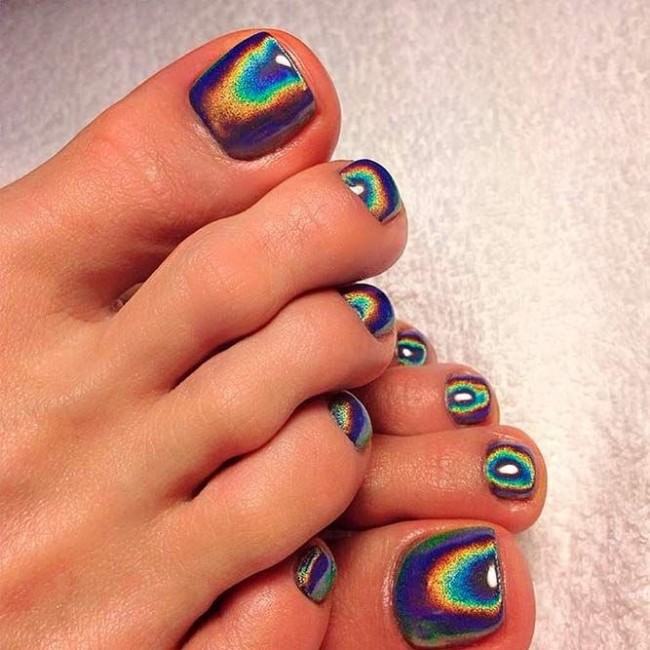 100 Pedicure Colors & Design Ideas — 16