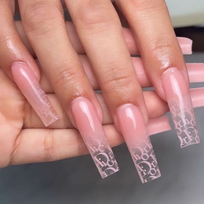 70 Spring Nail Designs 2022 That You Should Try — Ombre Pink Dior Tips