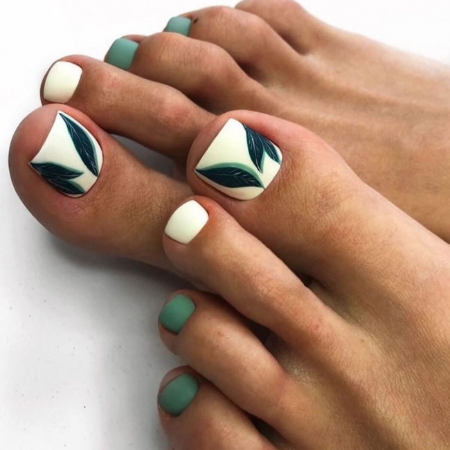 100 Pedicure Colors & Design Ideas — 99