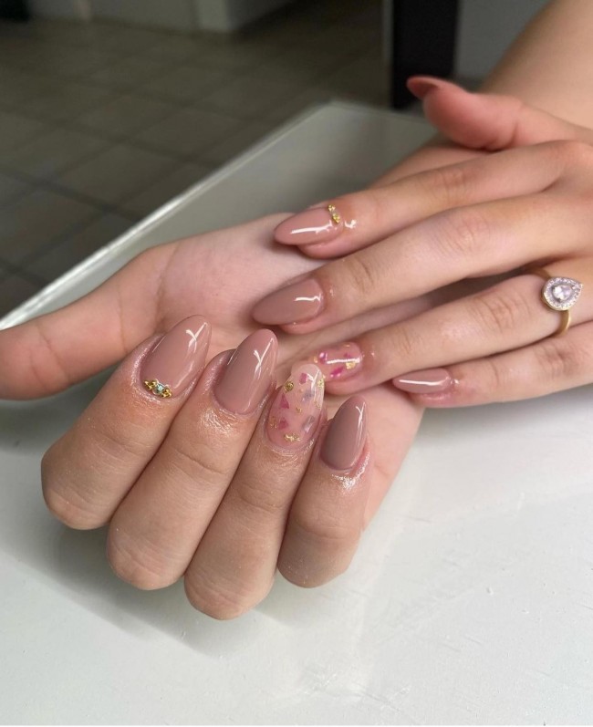 65 Stylish Ways To Wear Nude Nails — 33