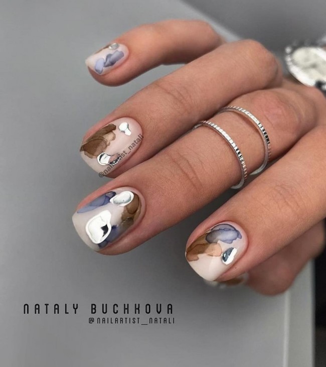 70 Spring Nail Designs 2022 That You Should Try — Watercolor Inspired Nail Art