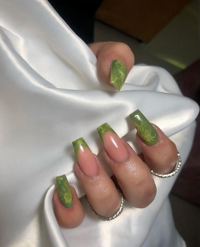 50+ Green Nail Designs To Try This Year — 41