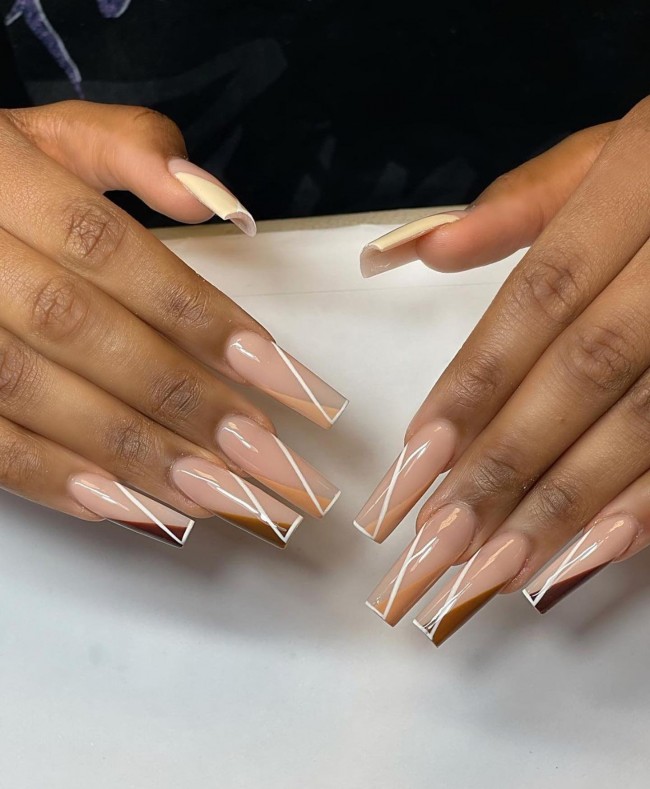 nude nails, coffin nude nails, acrylic nude nails, nude nails 2022, simple nude nails, nude acrylic nails, nude gel nails, nude nails with white lines, short nude nails, nude nails design, long nude nails, classy nude nails, nude and white nail designs, nude nails coffin, nude color nails