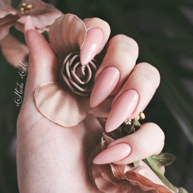 65 Stylish Ways To Wear Nude Nails — 49