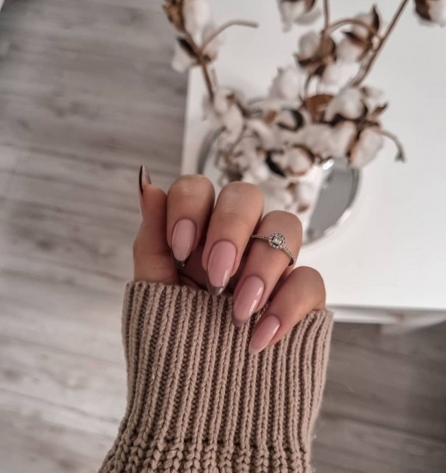 65 Stylish Ways To Wear Nude Nails — 62