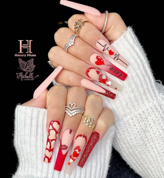 70+ Best Nail Art Ideas for Valentine’s Day Nails — 7