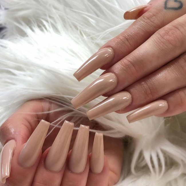 65 Stylish Ways To Wear Nude Nails — 43