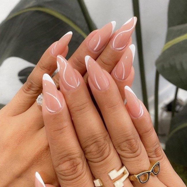 40 Nude Nail Designs For Any Occasion Flower Nude Matte Nail Art