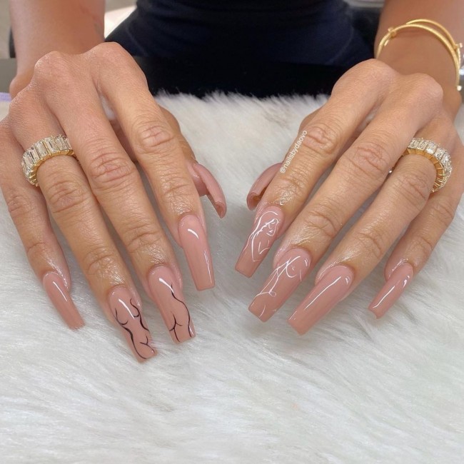 65 Stylish Ways To Wear Nude Nails — 25