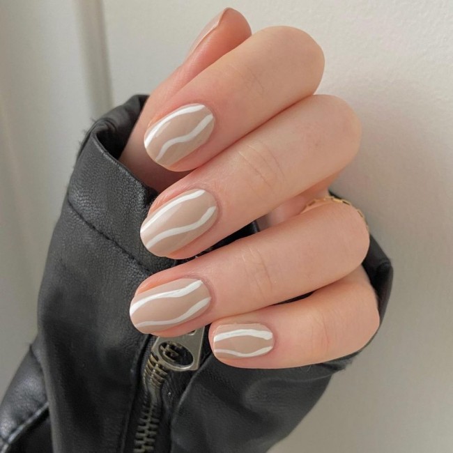 65 Stylish Ways To Wear Nude Nails — 42