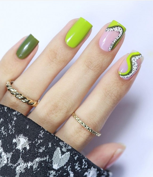 50+ Green Nail Designs To Try This Year — 31