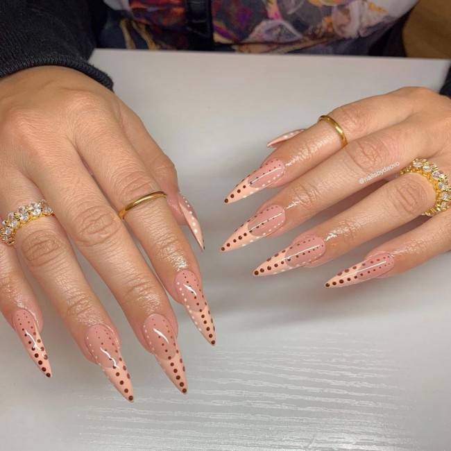 65 Stylish Ways To Wear Nude Nails — 40