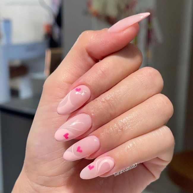 72 Cutest Valentine’s Day Manicure Ideas — Pink on Pink