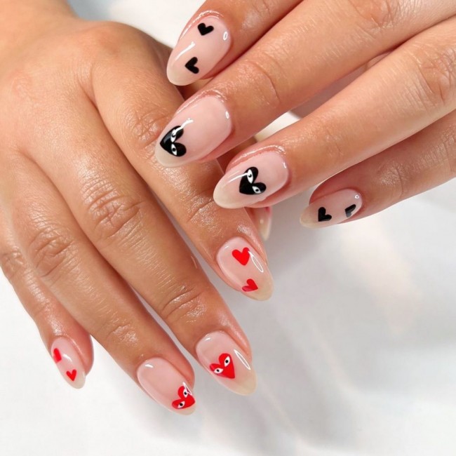 72 Cutest Valentine’s Day Manicure Ideas — Nude Nails