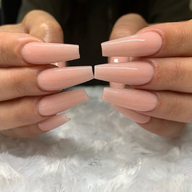 Nude Acrylic Nail Art Designs — Nude Pink Subtle Nails