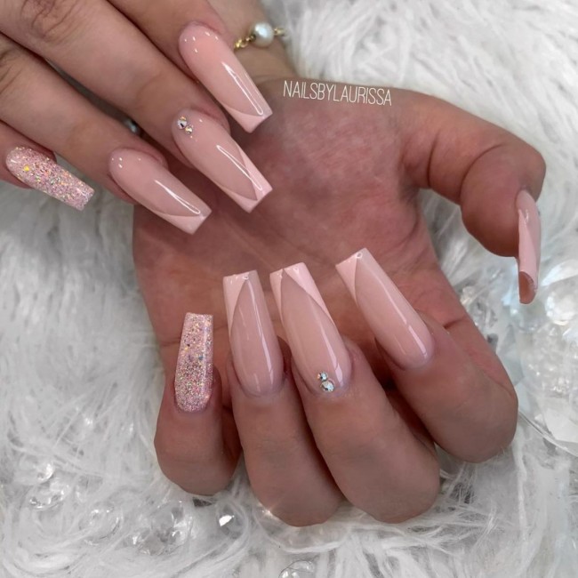 Nude Acrylic Nail Art Designs — Nude Tips