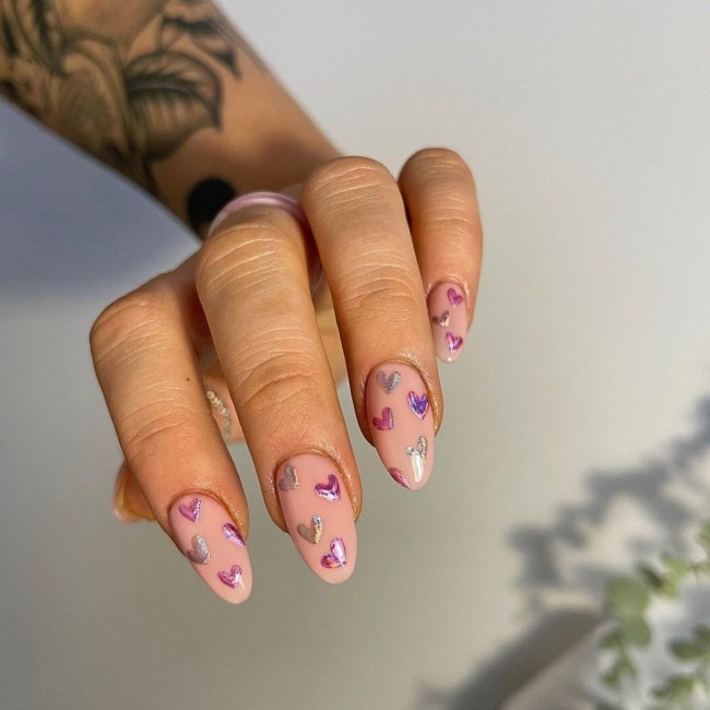 72 Cutest Valentine’s Day Manicure Ideas — Tiny Chrome Hearts