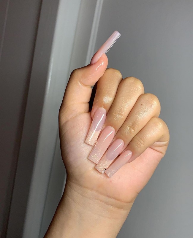 Nude Acrylic Nail Art Designs — French Nude Nails