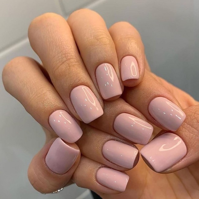 Nude Acrylic Nail Art Designs — Short Nude Nails