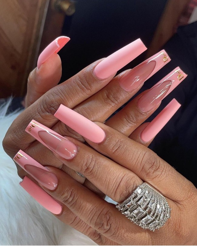 50+ Best Dior Inspired Nail Art Ideas — Dior Pink French Manicure