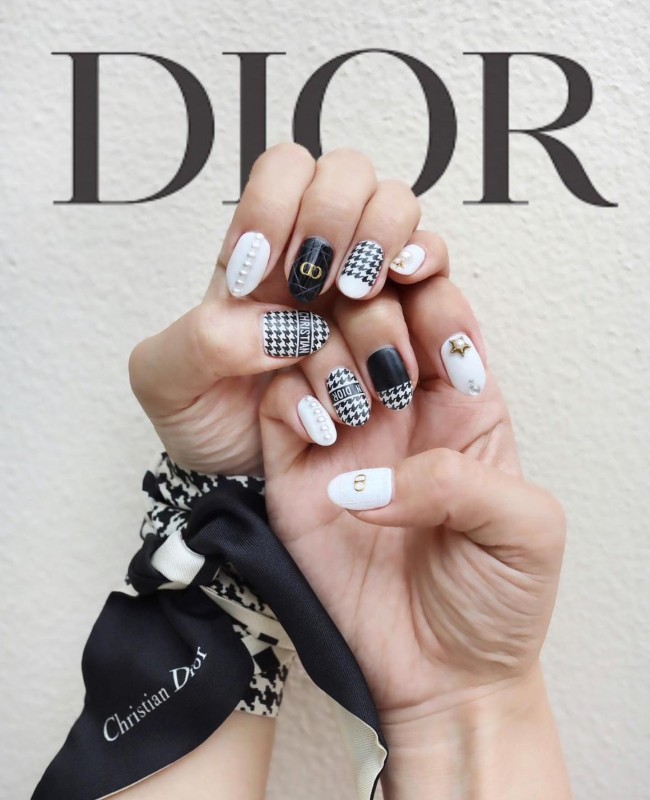 Louis Vuitton nails by Desireemo