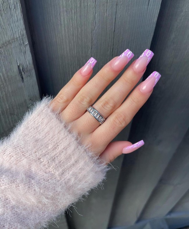 50+ Best Dior Inspired Nail Art Ideas — Dior Logo French Tips