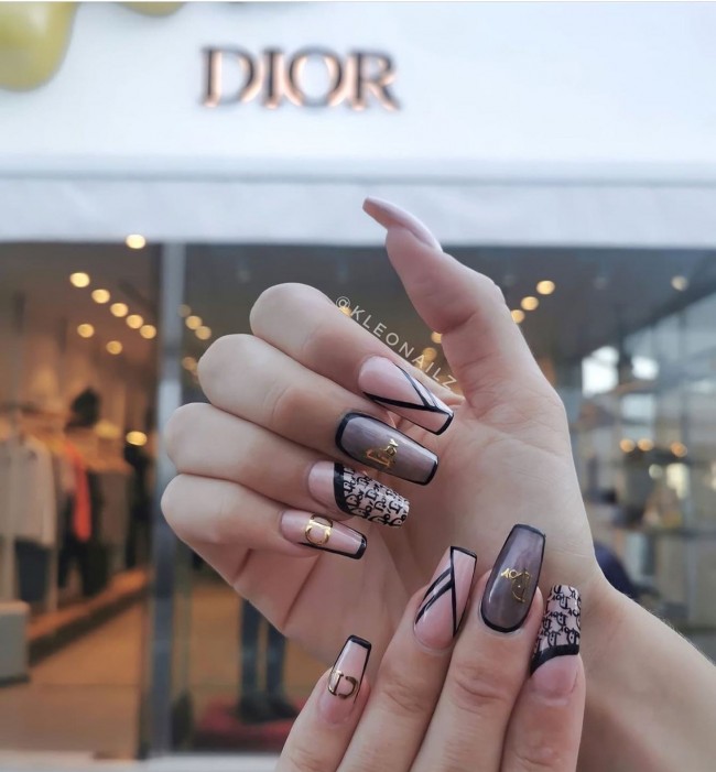 dior nail ideas