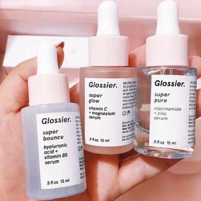 Glossier Serums ; Super Glow, Super Bounce, Super Pure