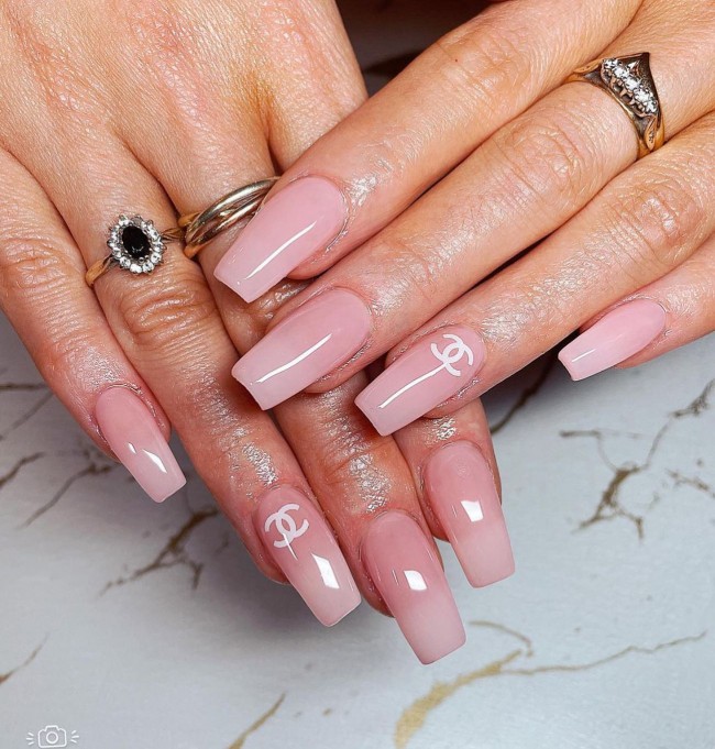 70+ Designer Brand Nail Art Ideas — Minimalist Chanel Subtle Nails