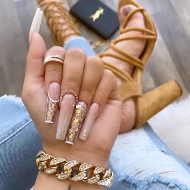 70+ Designer Brand Nail Art Ideas — Glam YSL Nails