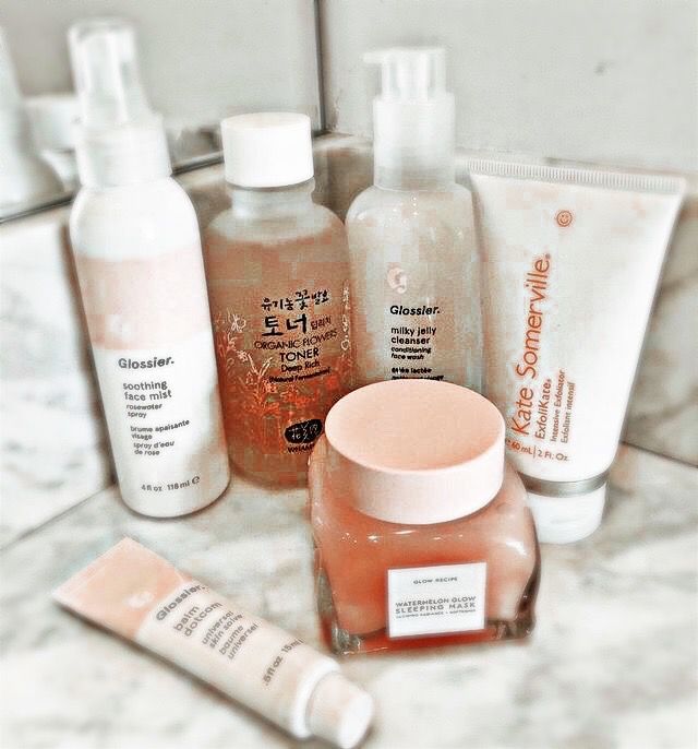 40+ Skin Care Products Aesthetic Ideas — Kate Somerville vs Glossier